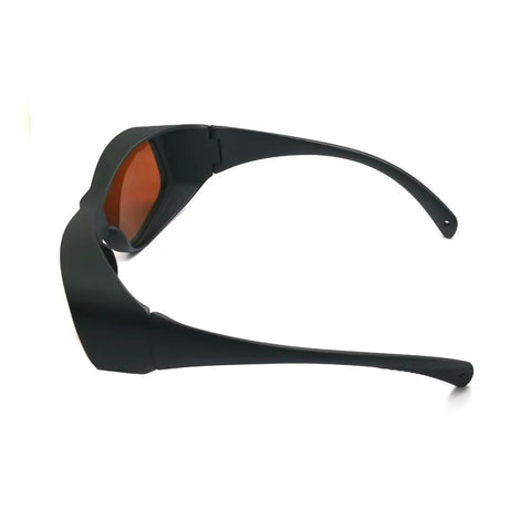 Professional Grade Infrared Laser Safety Glasses Shielding Your Peepers From 532Nm 808Nm And 1064Nm Beams With Built Tough Clear Lens, side view with tinted lenses.