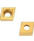 10Pcs CCMT060204 Carbide Inserts For CNC Turning Tools heat resistant alloy shown in close-up view