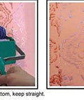 Heavy Duty Two Color Wall Paint Texture Decorative Roller Combo Featuring 129 Pieces Pattern Wheels For Effortless Home Makeovers And Serious DIY Painting Projects Top shelf quality roller in use on textured wall.