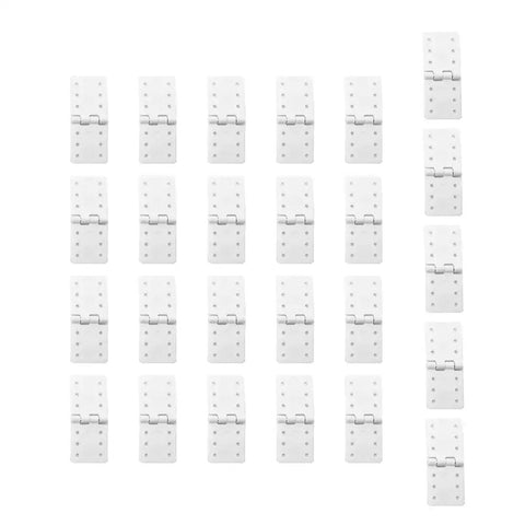 25 Pack Dope Nylon Pinned Hinges for RC Airplane Replacement Parts for Fixed Wing Models Small 12x24mm Durable Hinges