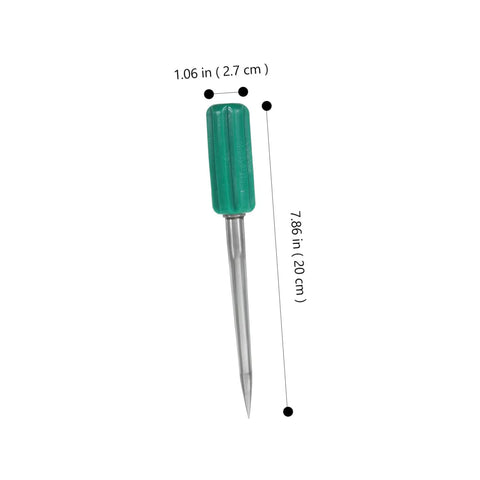 Stainless Steel Sampler Probe For Soil Powder And Grain Sampling Reusable Test Tool For Grab And Go Inspections shown with measurements