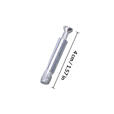 Heavy Duty Furniture Cam Lock Fittings With Bolt Dowels For Cabinet Assembly in Iron and Aluminum Alloy, 4 cm length