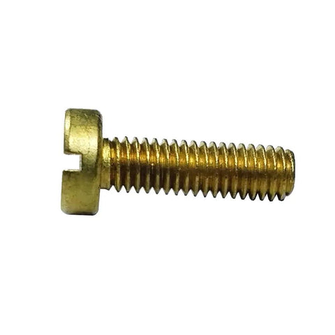 M3x5mm Slotted Cheese Head Machine Screws Milled From Solid Brass, gold brass slotted screw for electronics and small machinery