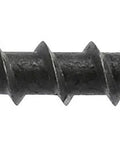 Pro Level Eight By Two Point Five Inch Coarse Thread Drywall Screws With Phillips Drive Black Phosphate Finish shown close-up.