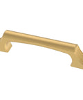 Sorley Archways Cabinet Pull Three And Three Quarters Inch Center To Center Brushed Brass Finish Durable Metal Construction