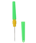 Dual End Fishing Bait Needle Tool With Protective Covers Stainless Steel Needle And Threading Tip Compact Pen Size Rigging Tool For Freshwater And Saltwater Angling Green Finish, 15.5 cm