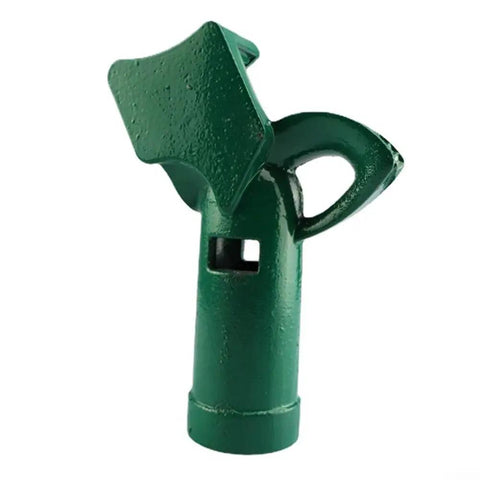 Fabuletta Manual Pipe Bender For 3/4 To 1 Inch EMT Steel Conduit And Metal Pipe, compact green handheld tool.