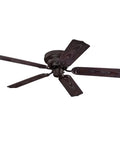 Contempra 48 Inch Indoor Outdoor Ceiling Fan With Five Weatherproof Blades In Oil Rubbed Bronze Finish Quiet High CFM Motor