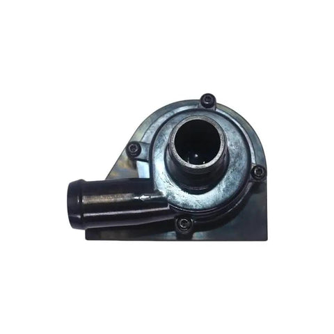 Durable Electric Coolant Water Pump TA50E R12 2302 front view showing aluminum housing and outlet port.