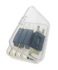 Premium Quality Heavy Duty 200 Amp ANL Fuse Gold Plated 32 Volt Circuit Protection For Car Audio Radio Stereo System Top Shelf 4 Pack inside plastic case.
