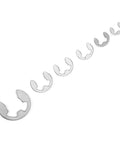 Pro Grade Stainless Steel E Clip Set With 300 Pcs Assortment, Covers M1.2 To M15 Retaining Rings Circlips in various sizes