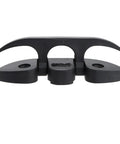 4 Pack 5 Inch Folding Dock Cleat Flip Up Cleat With Long And Short Screws M6 Nylon Black 2 Holes Saltwater Ready Marine