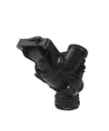 Performance Engine Coolant Thermostat Direct Bolt On Replacement For E400 Cls400 S550e showing side angle, OEM precision design and heavy duty build.