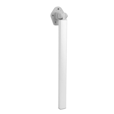 555mm Folding Table Leg Detachable Aluminum Alloy Beefy Heavy Duty Silver Space Saving Leg For Kitchen And Dining, side view