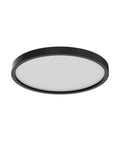 Slim 12 Inch 24W Flush Mount Round LED Ceiling Light Fixture Low Profile Daylight White Black Close To Ceiling Design