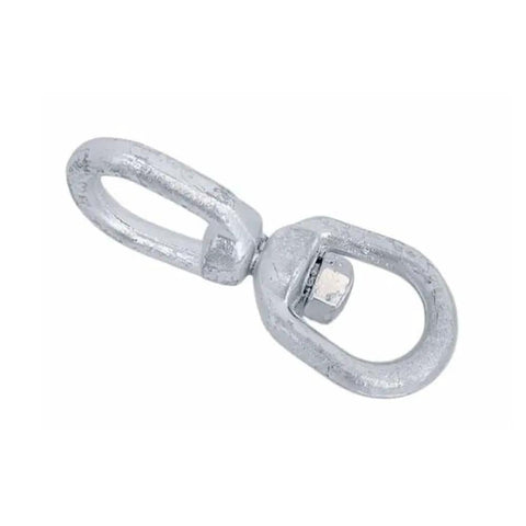 Workhorse Eye Eye Swivel Hook Rated At Two Thousand Two Hundred Fifty Pounds Working Load Limit Drop Forged In Hardened Galvanized Steel