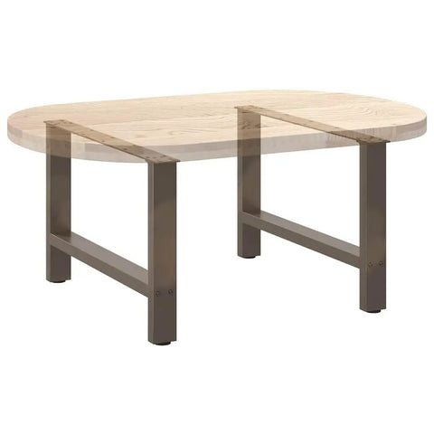 Beefy Adjustable Metal Table Legs Pack Of 2 In Steel With Leveling Feet For Home Bars And Dining Tables Powder Coated Finish Heavy Duty Support