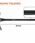 Heavy Duty Cutter Mattock Pickaxe With 5 Lb Steelhead And 36 Inch Fiberglass Handle Built For Digging Roots And Tough Soil