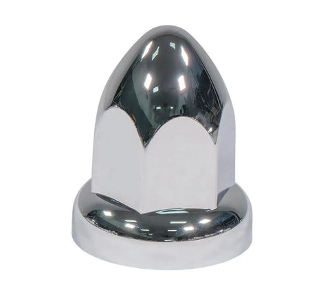 Steel Chrome Axle Wheel Cover Set For Semi Trucks With Front And Rear Hub Caps And Lug Nut Covers Kit Includes 60 Chrome ABS Nut Covers
