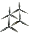 7 Inch Tri Propeller Set 7X4X3 Dual Direction Polycarbonate Props 2CW 2CCW for FPV RC Drones Light Grey Replacement