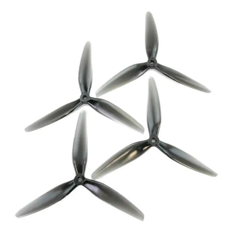 7 Inch Tri Propeller Set 7X4X3 Dual Direction Polycarbonate Props 2CW 2CCW for FPV RC Drones Light Grey Replacement