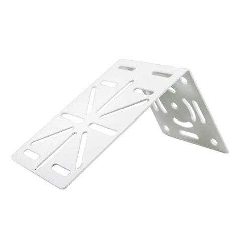 Universal L Shape Dome Camera Bracket For Wall Or Ceiling Mounts ideal for CCTV systems, heavy-duty steel, supports up to 7kg, white