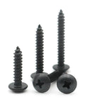 Stainless Steel Mushroom Head Wood Screws 30mm Set M3 to M6 Cross Recessed Large Round Head Fasteners displayed upright