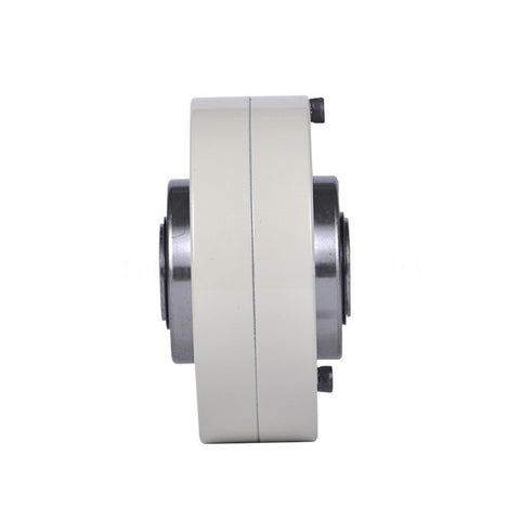 Side view of Thin Hollow Shaft Magnetic Powder Brake With Tension Controller PB-B3-5 50Nm 24V, showcasing durable design for motion control.