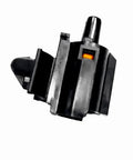 Solid High Precision Coolant And Cabin Air Temp Sensor Fits Tesla Model Y 2020 To 2025 shown from the side with electrical connector.