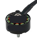 Close-up of a single Beefy 900KV 1050KV Brushless Motor for 4S to 6S RC Drones, showing compact design and wiring connections.