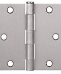 Design House 3-pack satin nickel interior door hinges, 3.5x3.5 in, square corners, heavy-duty steel.