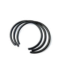 Heavy Duty 4mm Hole Retainer Circlips Made From Durable Spring Steel Snap Rings for reliable shaft OD maintenance.