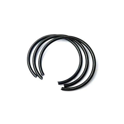 Heavy Duty 4mm Hole Retainer Circlips Made From Durable Spring Steel Snap Rings for reliable shaft OD maintenance.
