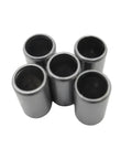 Five Piece Bike Dowel Pin Set 8.2x11x16mm for Engine Cylinder Head Alignment, heavy duty, top view.