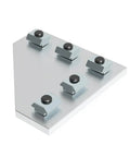 90 Degree Corner Joint Board Plate With 5 Holes Aluminum Profile Connection Strip Angle Bracket For 2020 Series Aluminum Extrusions