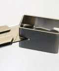Close-up of 9mm Stainless Steel Utility Knife With Retractable Precision Blade, Snap-Off 13-Segment System blade detail