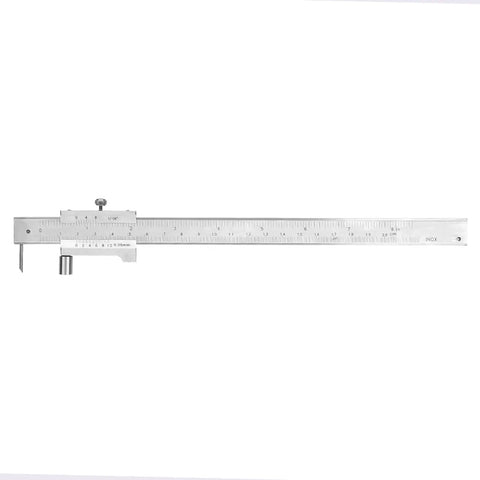 Rock Solid Precision Heavy Duty 200mm Vernier Scribing Caliper with clear measurement markings and stainless steel arms.