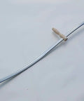 64 Inch Steel Tube Scythe Snath With Adjustable Wood Handles Pro Grade Heavy Duty Austrian Made Fits Most Blades Includes Ring And Wrench Easy Setup For Smooth Lawn And Field Cutting on white background
