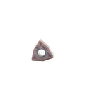 Heavy Duty Carbide Turning Indexable Inserts Wnmg080408-Ma Nk9030 For Cnc Lathe close-up view of triangle insert with central hole.