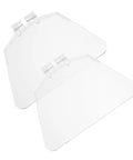 Two Pack Bench Grinder Eye Shields Durable Protective Shields With Clear View Easy Installation Dustproof Shielding