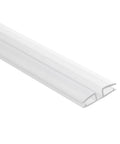 Two Pair Clear Pvc Piano Style Living Hinges Forty Eight Inch Flexible Tape For Acrylic Plexiglass And Glass Panels close-up view.