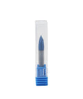 Heavy Duty 1/4 Inch Carbide Router Bit With Solid Nano Blue Coating For Angled V Groove And Chamfering, in protective case.