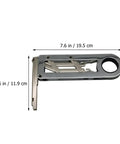 90 Degree Cabinet Hinges Self Closing Folding Butt Hinges Chrome Plated Steel measuring 7.6 by 4.6 inches