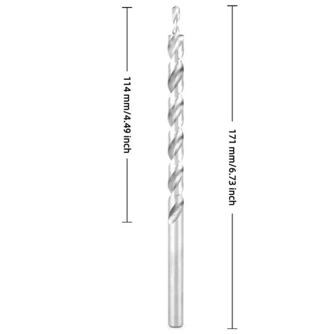 Anu Limen 9mm Round Shank Twist Step Drill Bit Set For Pocket Hole Jig Guide Kit With Wrench For Quick Wood Joinery And Furniture Making Projects That Get The Job Done Right, 171mm steel drill bit