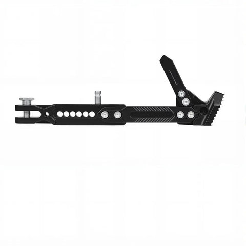 Side view of Beefy 6061 Aluminum Kickstand For Tuttio Soleil 01 Electric Dirt Bike Off Road Motorcycle Durable Dirt Bike Stand