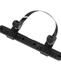 Universal Bike Pannier Mounting Bracket Kit With Eight Adjustable Hook Buckles For Grab And Go Rack Compatibility Black 266mm