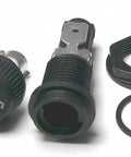 Heavy Duty Panel Mount Fuse Holder 20 Amp 250 Volts Rock Solid Engineering, includes fuse holder, nut, and washer.