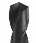 Twist drill bit, 1/4 in. x 12 in., black oxide finish; close-up view.