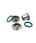Beef Up Your Rear Shock With This Maintenance Kit Including Needle Roller Bearing And Oil Seals For KX250F, KX450F And KLX450, Restore Smooth Ride And Tight Handling On Your Dirt Bike. Needle roller bearing and oil seals kit, metal and rubber.