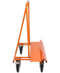 Heavy Duty Drywall Panel Dolly With 8 Inch Wheels And Locking Casters 1800 Lbs Capacity Steel Folding Sheetrock Cart, side view